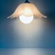 Suspension fleur en verre