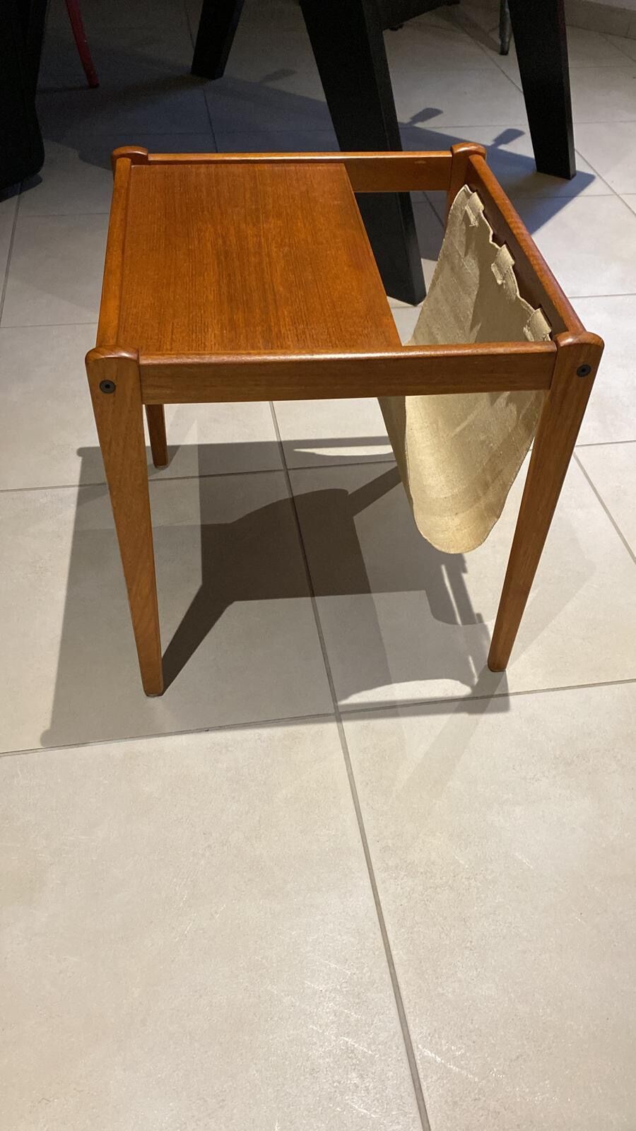 Vintage Danish Teak Magazine Holder by Furbo