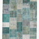 Tapis patchwork vintage vert 300x210cm