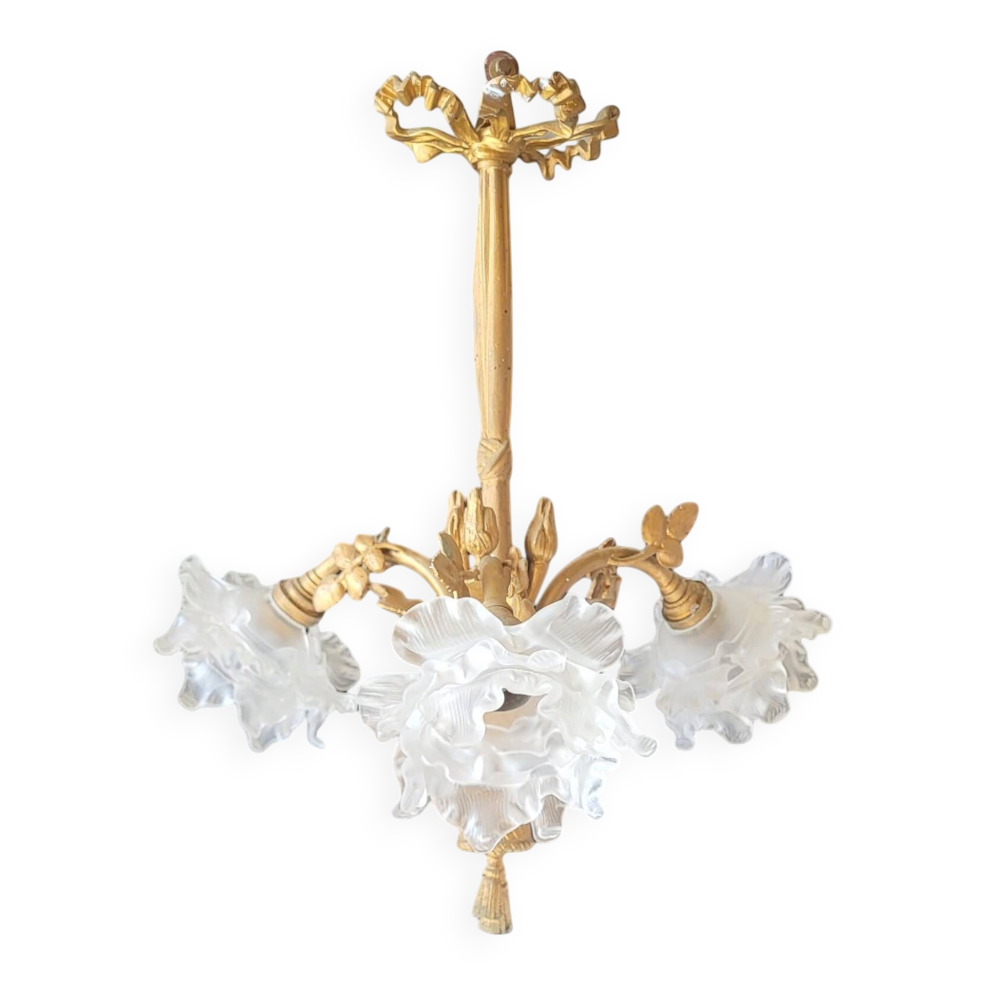 Bronze chandelier Louis XVI
