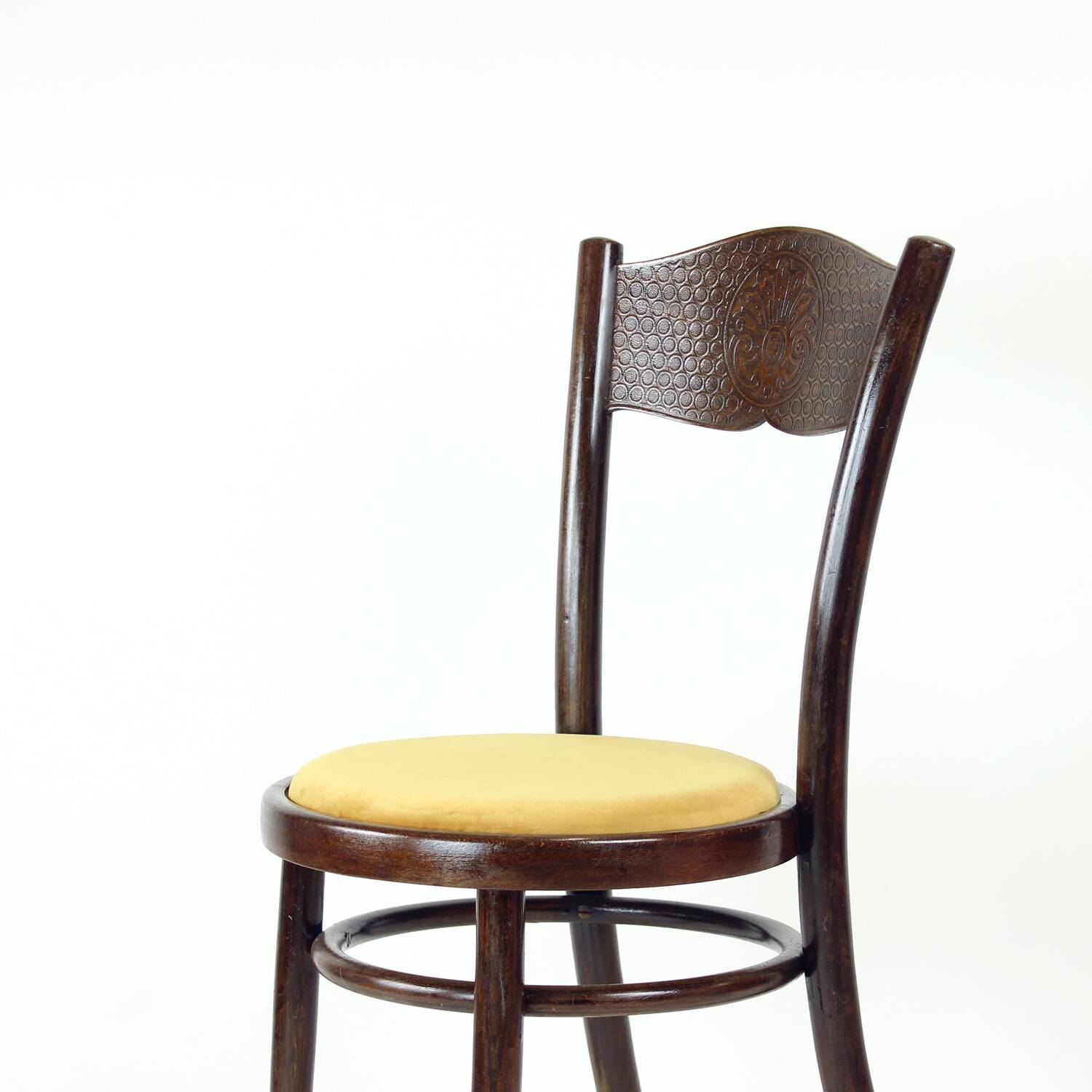 Vintage Bentwood Chair, Thonet Design, Czechoslovakia 1940s