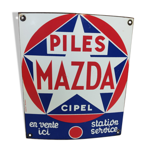 Plaque publicitaire Mazda