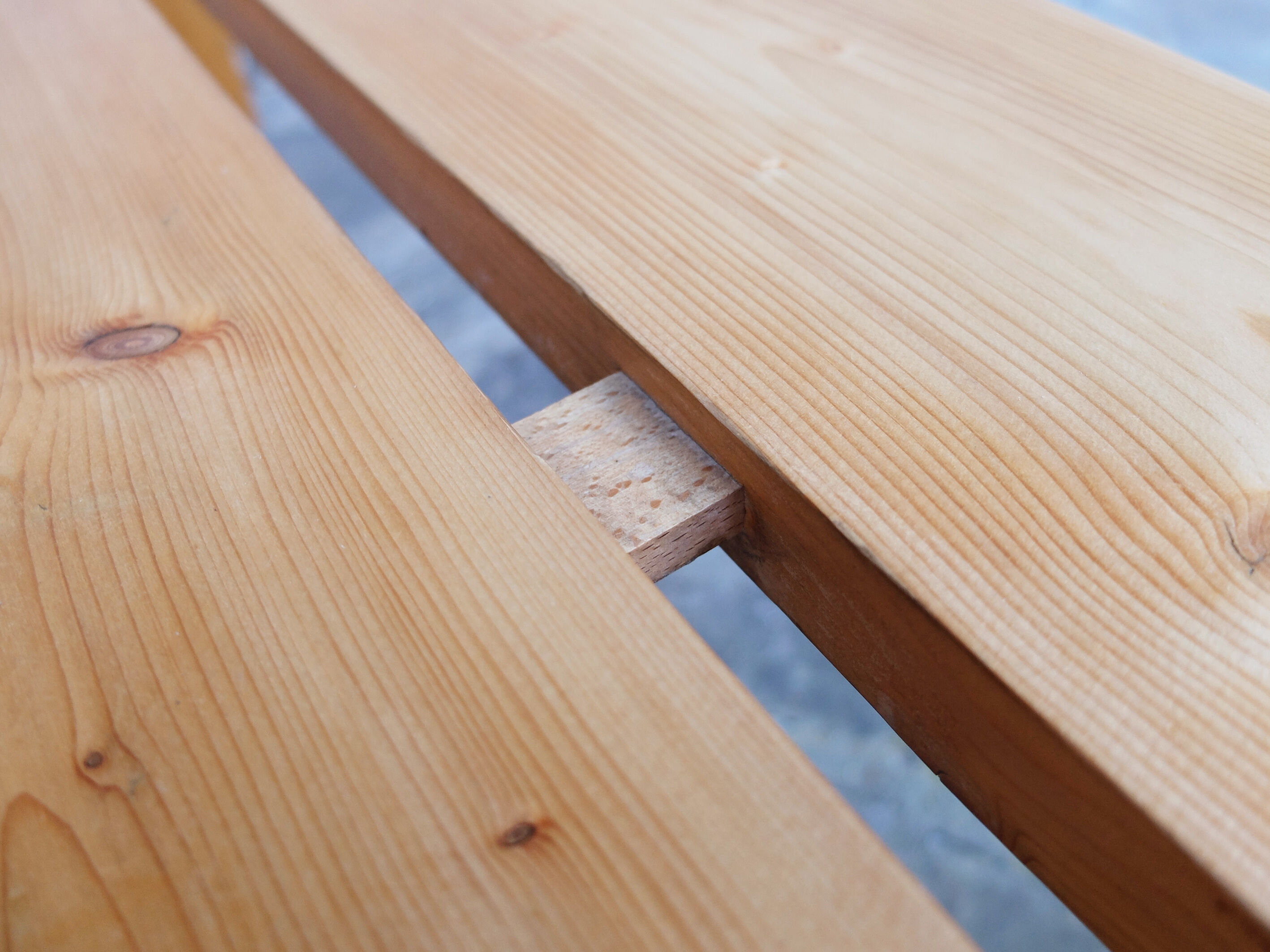 Charlotte Perriand pine bench for Les Arcs, 1960