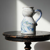Glazed stoneware pitcher Vallauris 1970s Boris Kasianoff, Albert Thiry, Le Mûrier