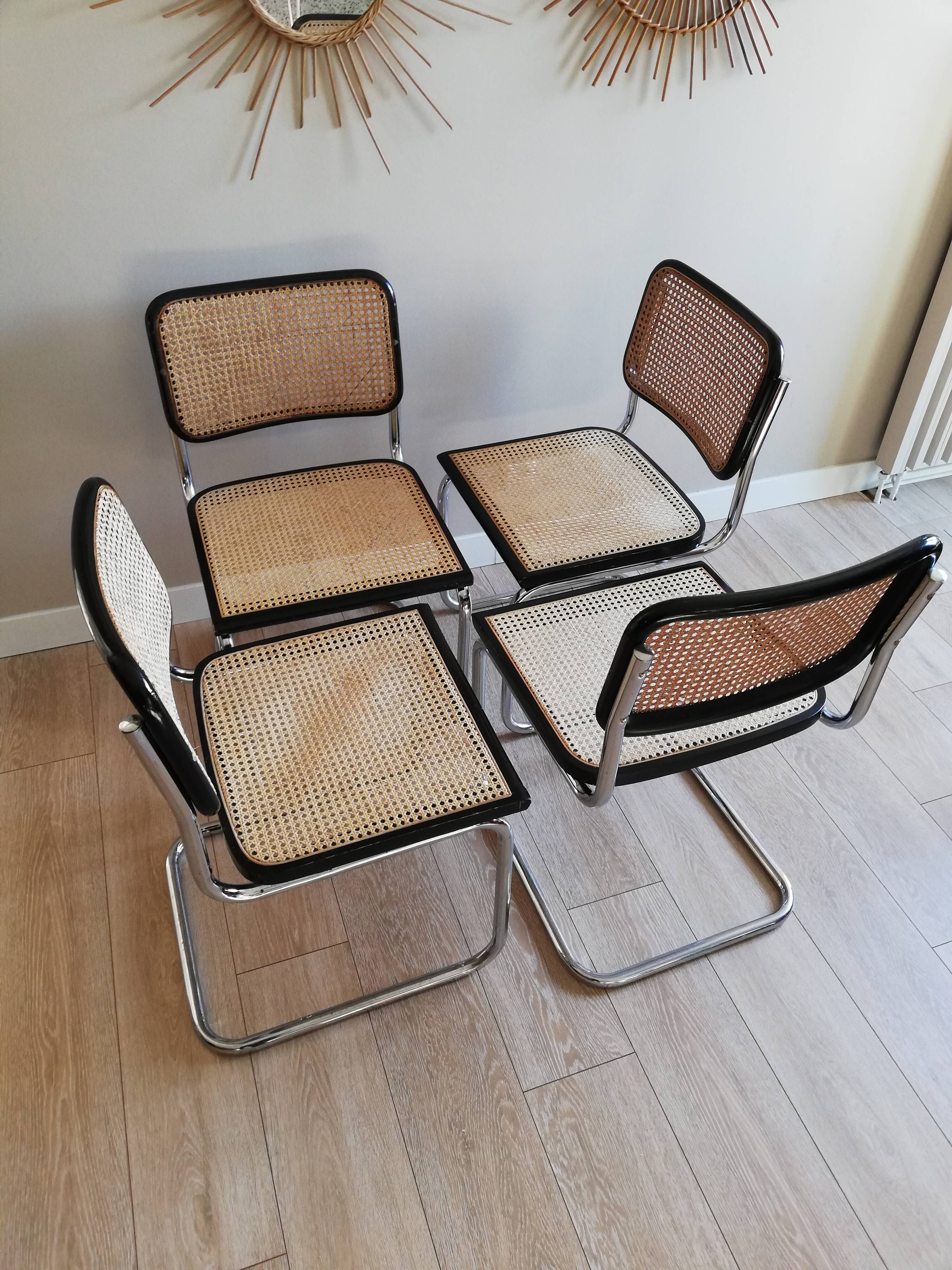 Set of 4 chairs B32 Marcel Breuer
