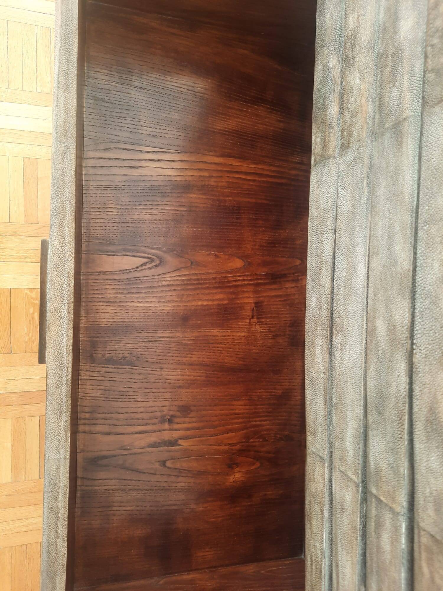 Chest of drawers in genuine shagreen by R&Y Augousti Paris