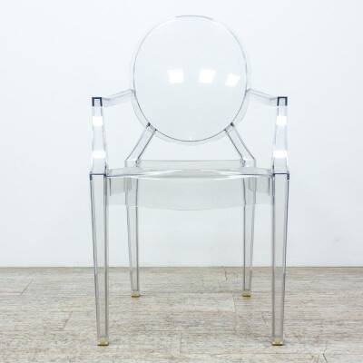 Louis Ghost transparent chair from Kartell.