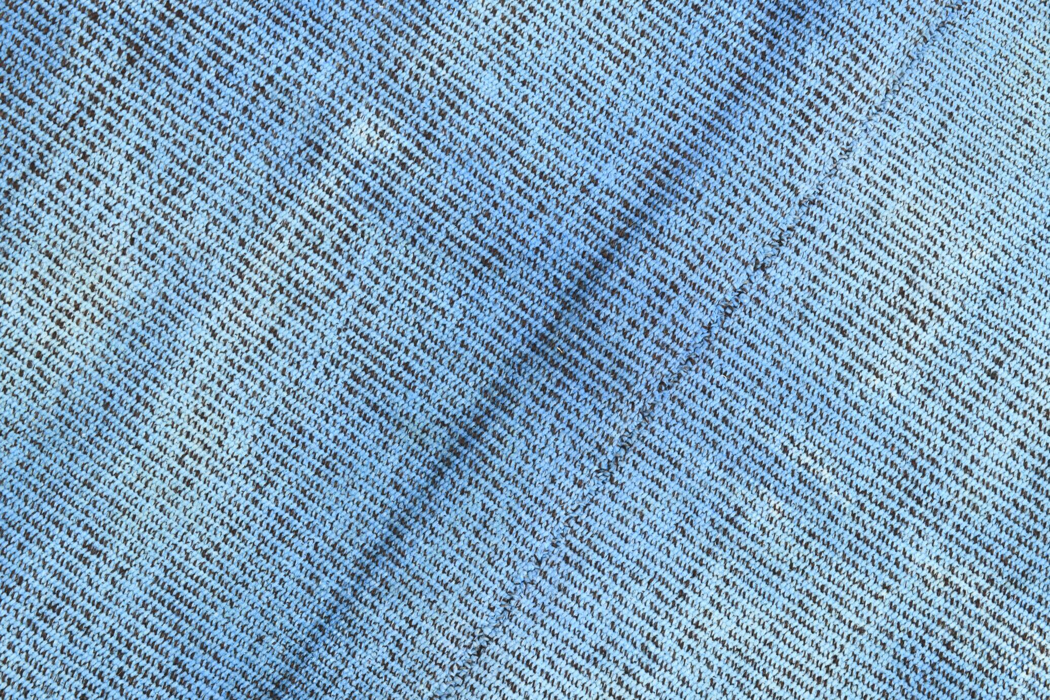 Blue vintage rug 209x294cm