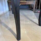Antique black patinated desk – curved legs and chic country style