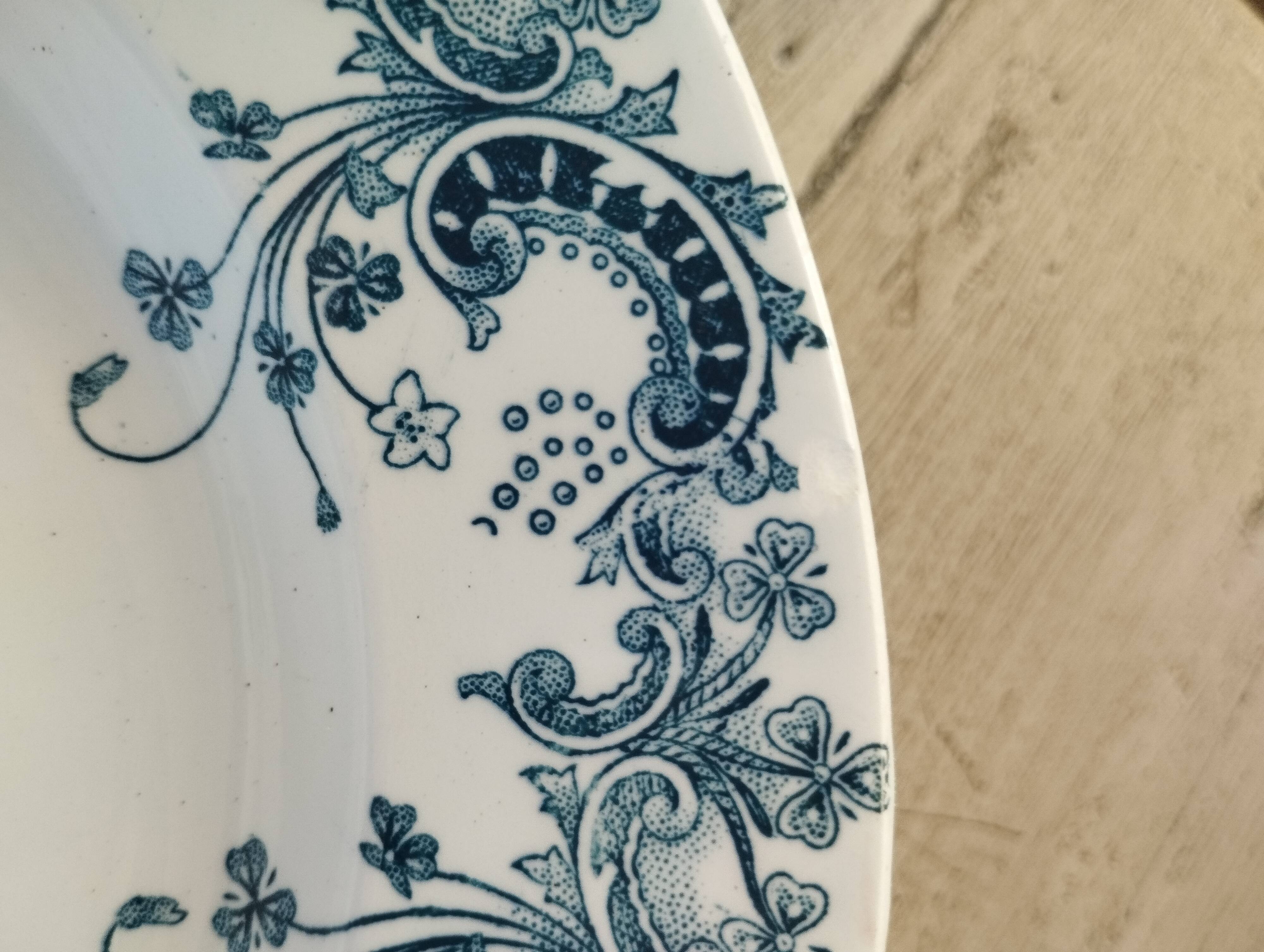 « Byzantin » - 6 assiettes creuses terre de fer St-Amand & Hamage