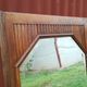 Duo of art deco mirrors on old 70x160 cm cabinet doors