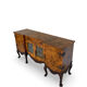 Buffet en noyer burr italien, années 1930.