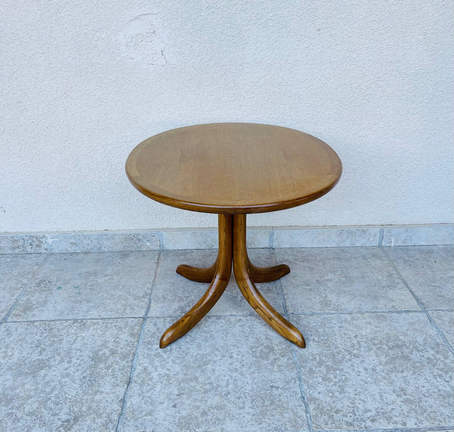 Table basse oval en teck