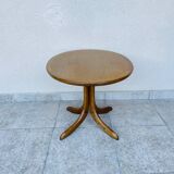 Oval teak coffee table