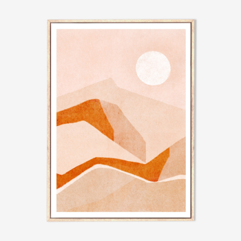 Art print “mountain sunset” a3