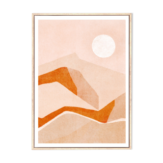 Art print “mountain sunset” a3