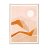 Art print “mountain sunset” a3