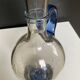 Vintage carafe in blown and bubbled glass paste.