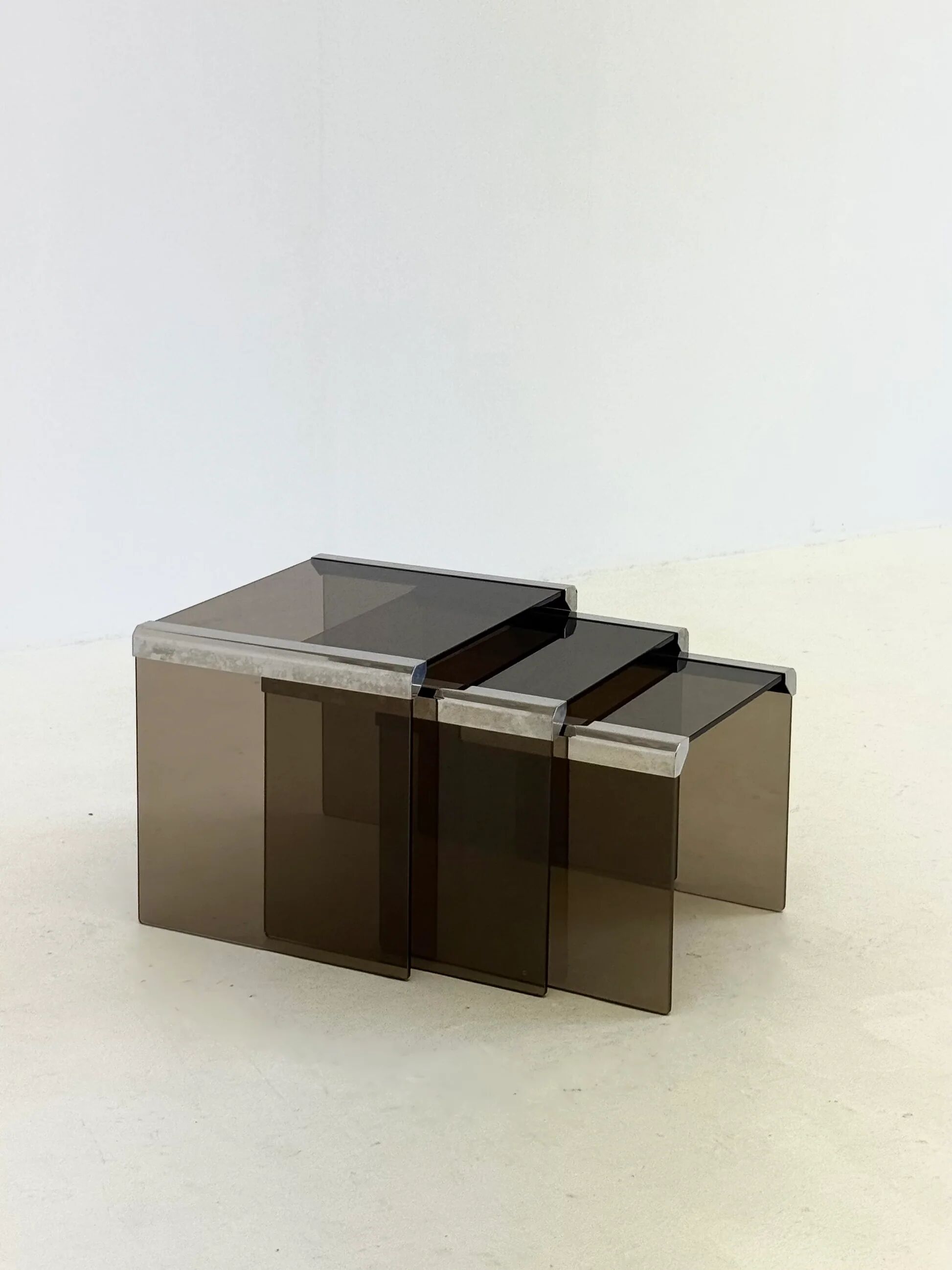 Set of Three Gallotti & Radice Tris T35 Nesting Tables