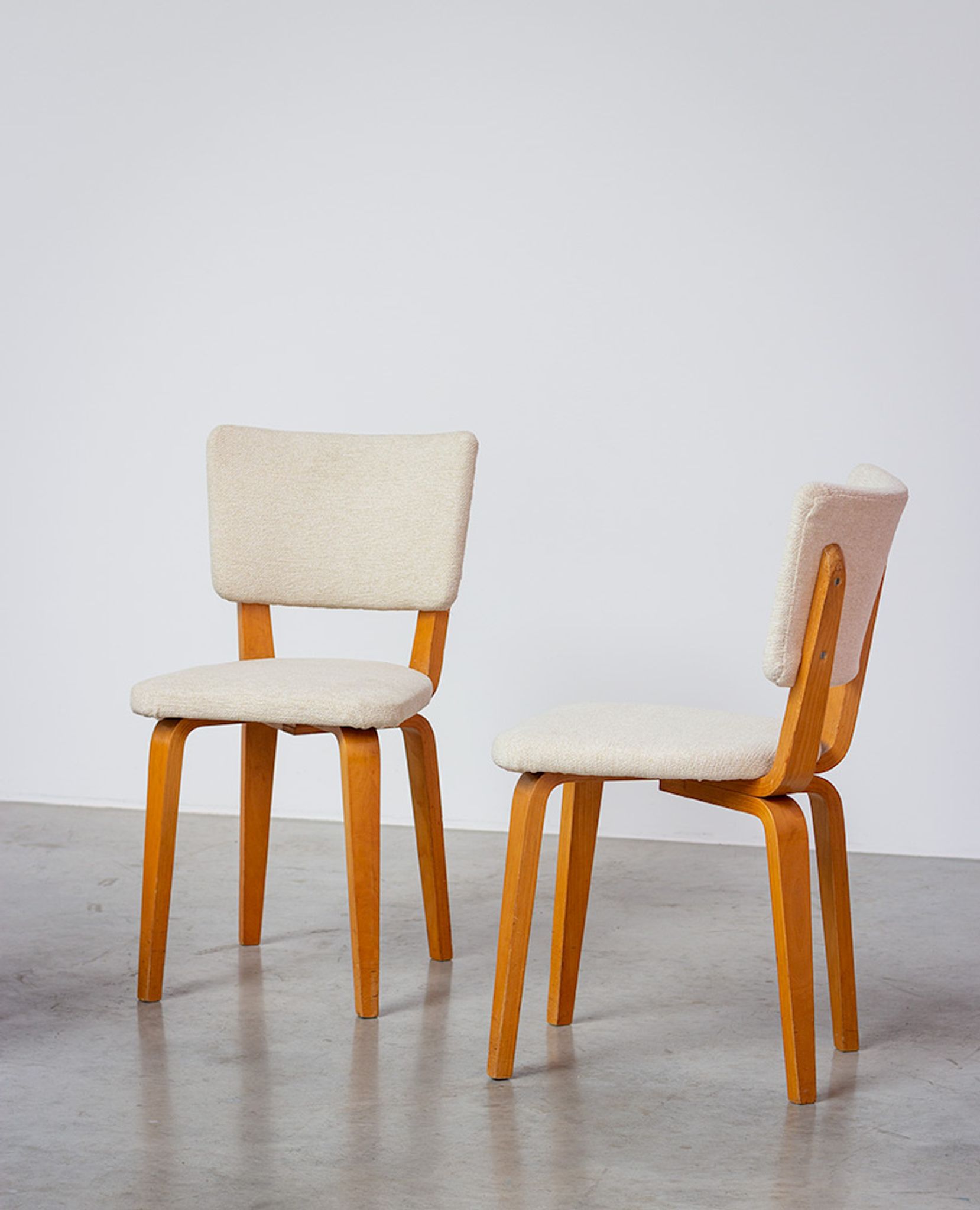 4 chaises de Cor Alons bois 1950
