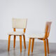 4 chairs modernist Cor Alons plywood wood 1950