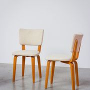 4 chaises de Cor Alons bois 1950