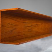 Mid-century modern teak wall shelf by Walter Wirtz for Wilhelm Renz, Germany, 1960s