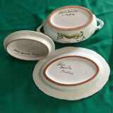 Moustiers tureen signed