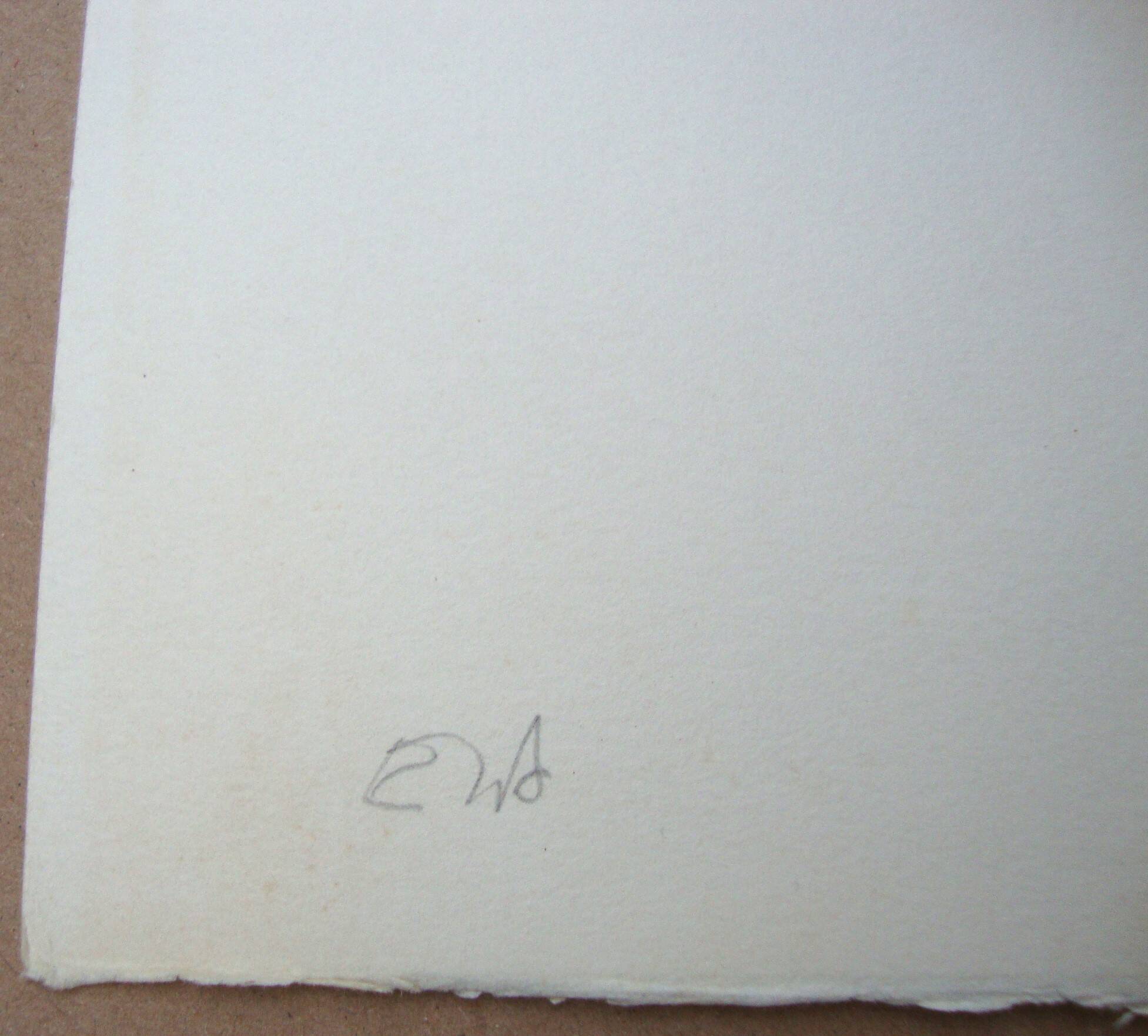 GILI Marcel - Original lithograph "Naked woman" 50x65cm