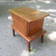 1950s oak bedside