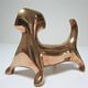 Chien sculptural laiton vintage années 60-70