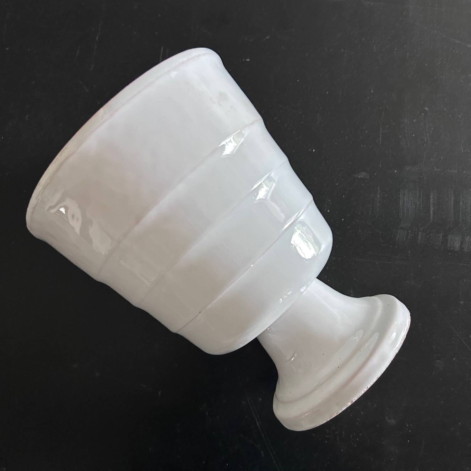 Scandinavian white cache pot