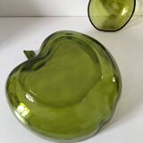 Fruit bowl + apple-shaped glass bowl