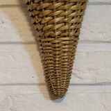 Cornucopia rattan basket