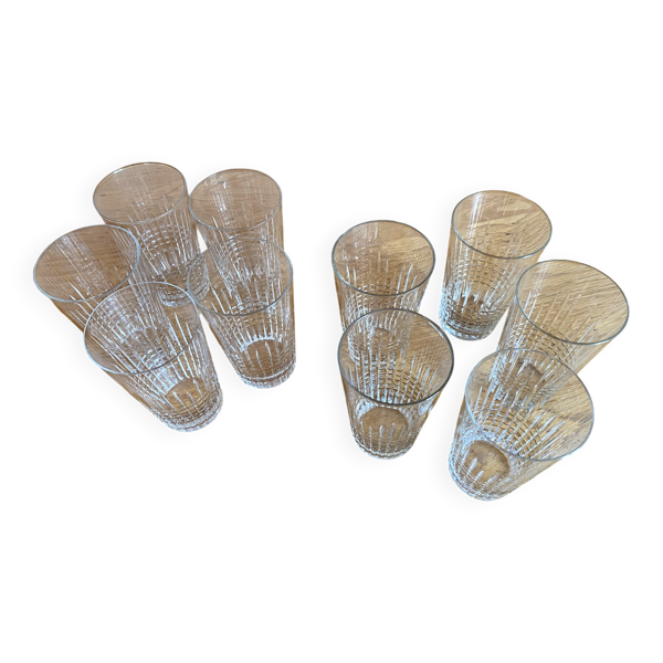 Verres gobelets en cristal Baccarat