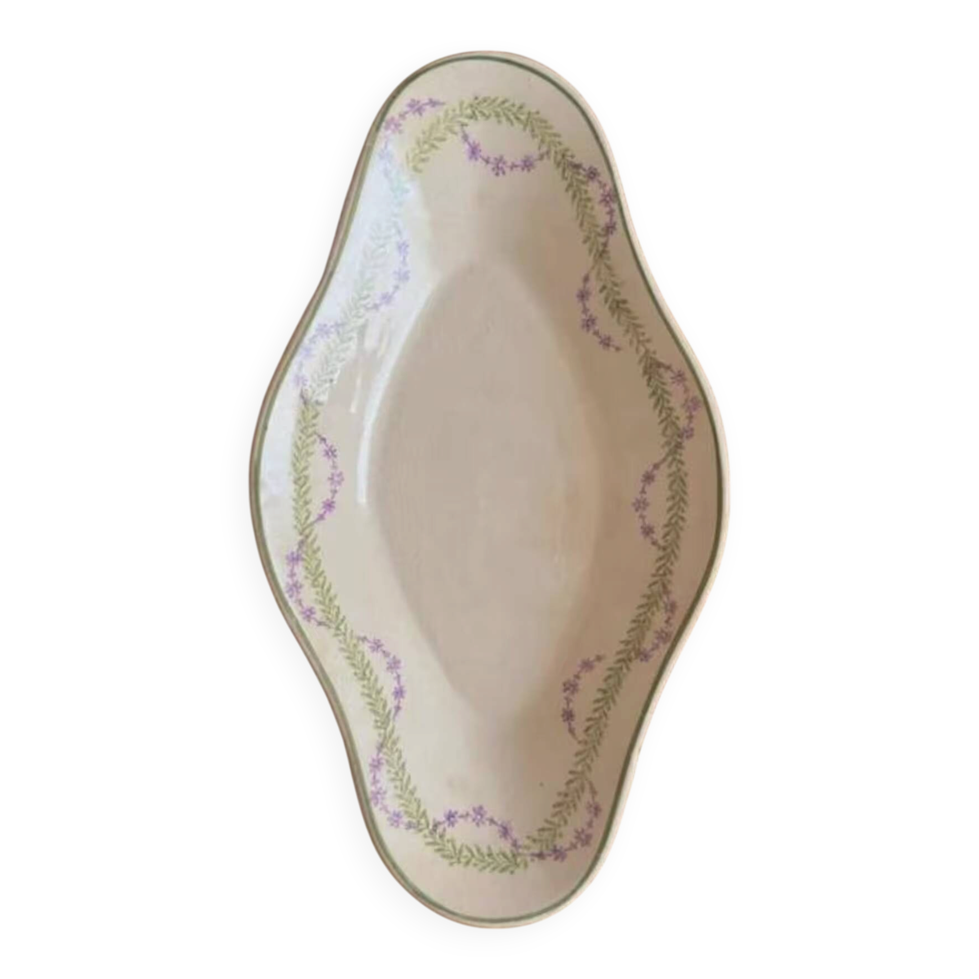Ravier Longwy model Loridan – Antique earthenware from the late 19th to early 20th century.