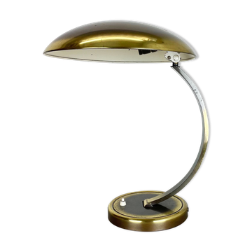 German Brass Kaiser Idell 6751 Bauhaus Desk Light Christian Dell, Germany, 1950s