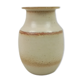 Speckled brown ceramic vase 15.5cm