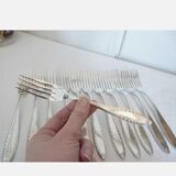 Christofle 12 silver metal table forks