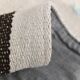 5x7 Turkish Hand-Woven Beige & Brown Striped Kilim Carpet, 144x202Cm