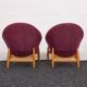 Lounge Chairs in Hand-Stitched Jacquard Upholstery by Sándor Palócz, 1968