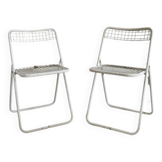 Pair of Emu style folding chairs