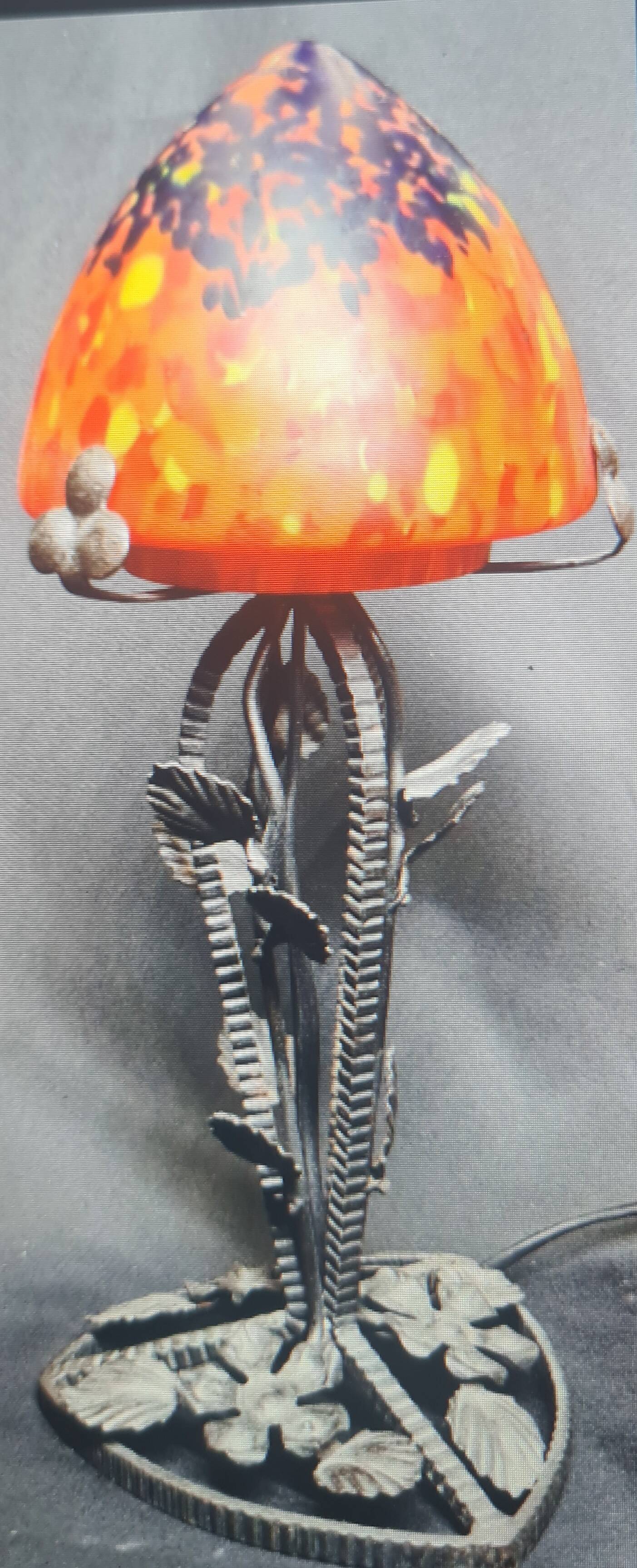 Lampe 1920/40 fer forgé