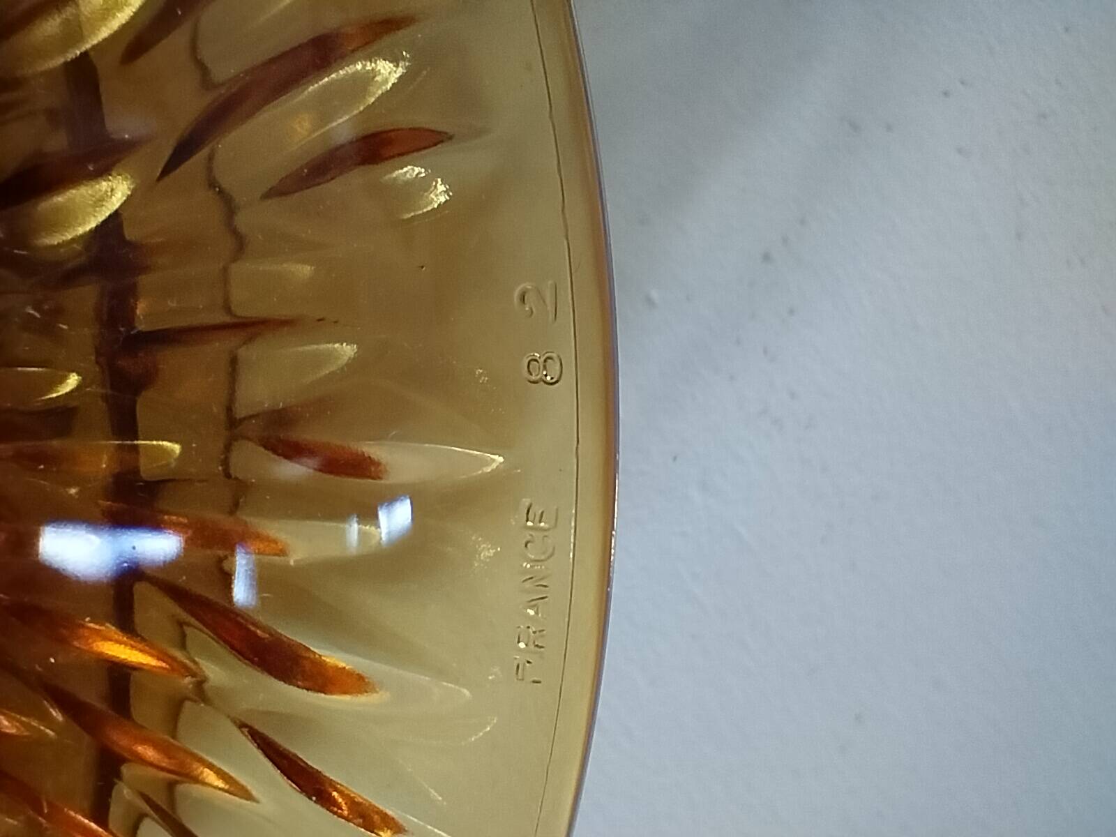 Vereco Sunflower amber plates – 8 vintage pieces (4 dinner plates, 4 dessert plates)