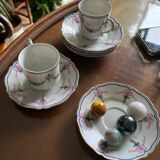 Limoges porcelain coffee cups and saucers