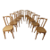 Raw wood bistro chairs.