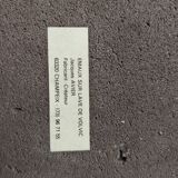 Enamel mirror on Volvic lava by Jacques Avier, 1980s