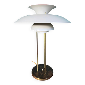 Lampe de table PH 5 originale rare par Poul Henningsen, fabriquée par Louis Poulsen.