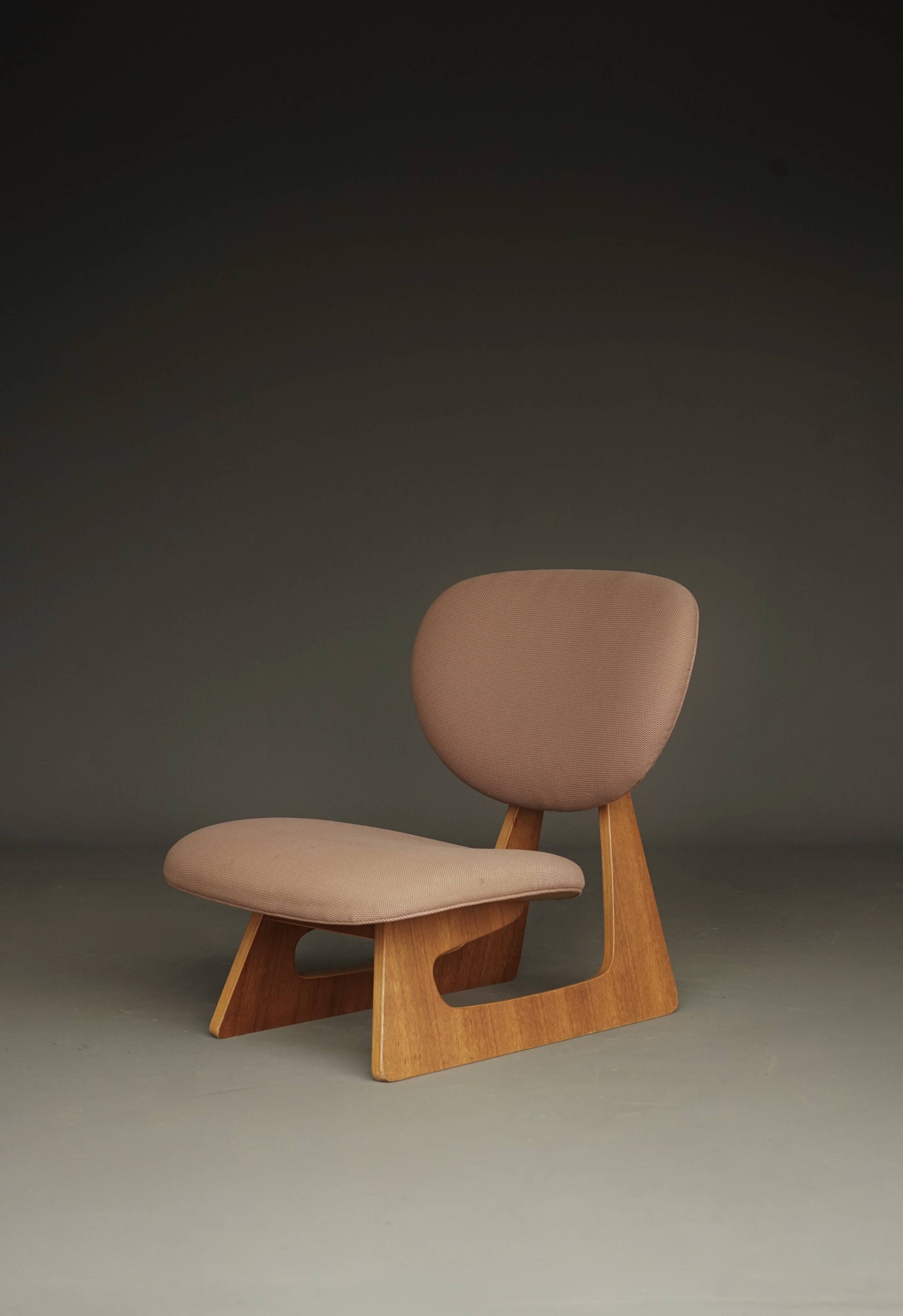 model 5016 Low Chair by Junzo Sakakura and Daisaku Cho, 1970s