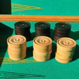Old backgammon game